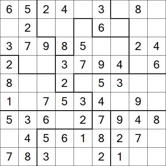 Jigsaw Sudoku - Fácil