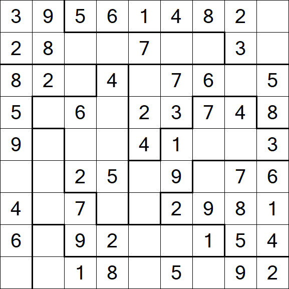 Jigsaw Sudoku - Fácil