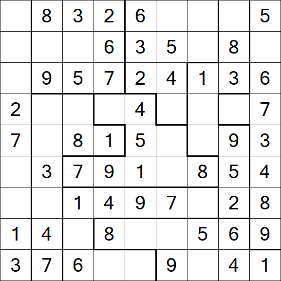 Jigsaw Sudoku - Fácil