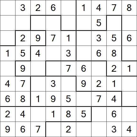 Jigsaw Sudoku - Fácil