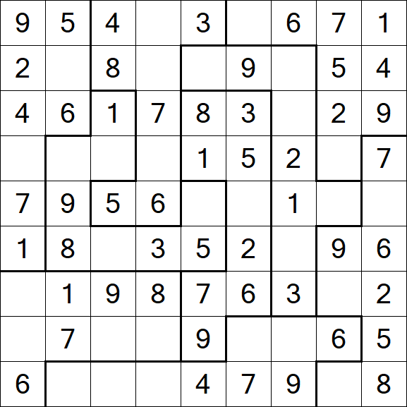 Jigsaw Sudoku - Fácil