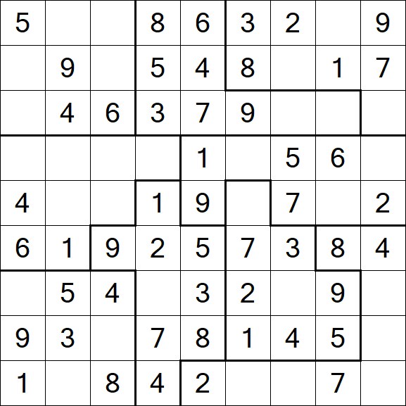Jigsaw Sudoku - Fácil