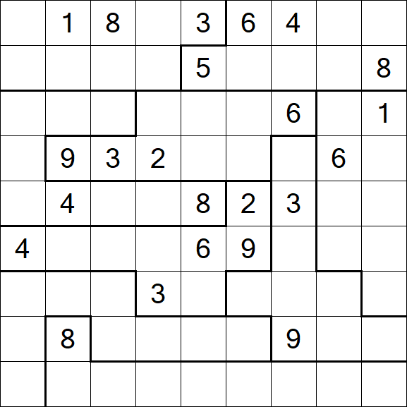 Jigsaw Sudoku - Hard