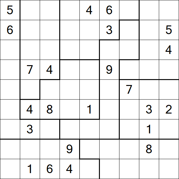 Jigsaw Sudoku - Hard