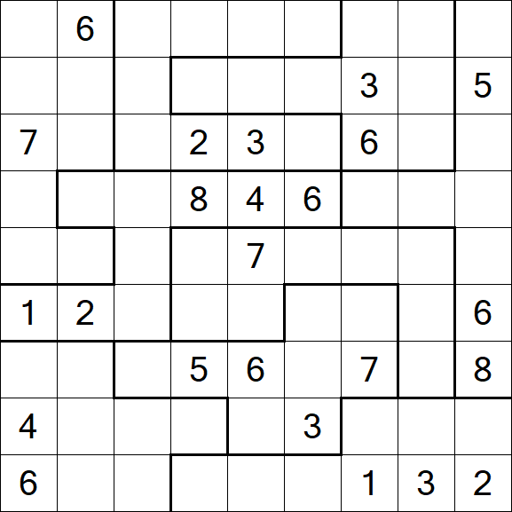 Jigsaw Sudoku - Hard