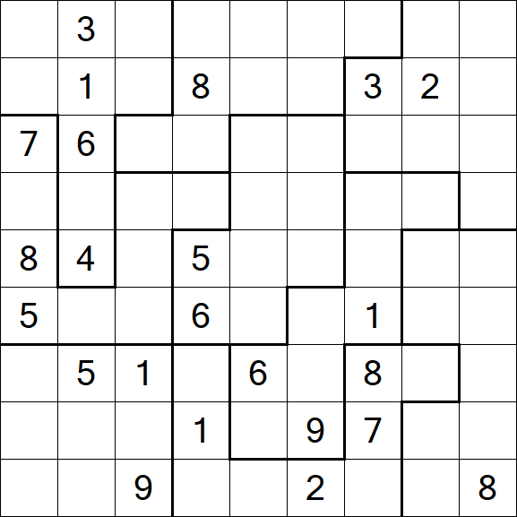 Jigsaw Sudoku - Difícil