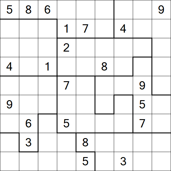 Jigsaw Sudoku - Difícil
