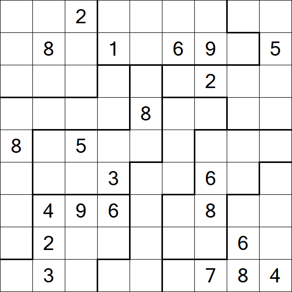 Jigsaw Sudoku - Difícil