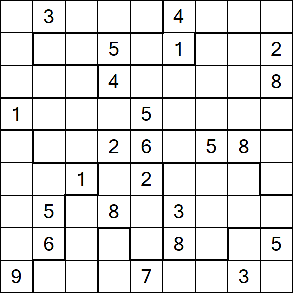 Jigsaw Sudoku - Difícil