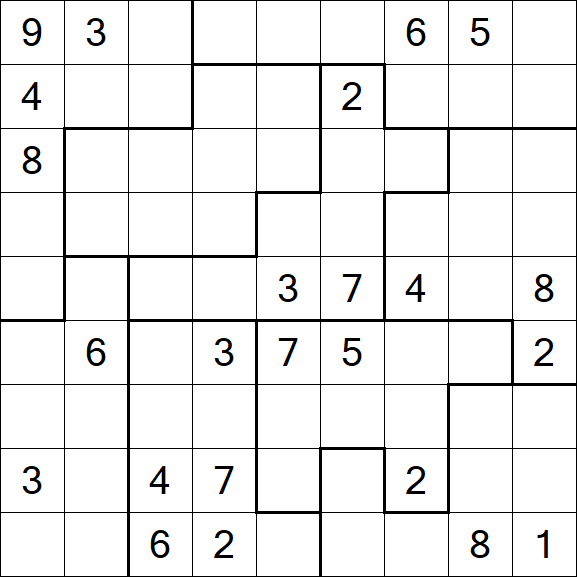 Jigsaw Sudoku - Difícil