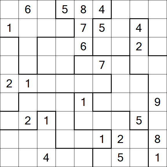 Jigsaw Sudoku - Difícil