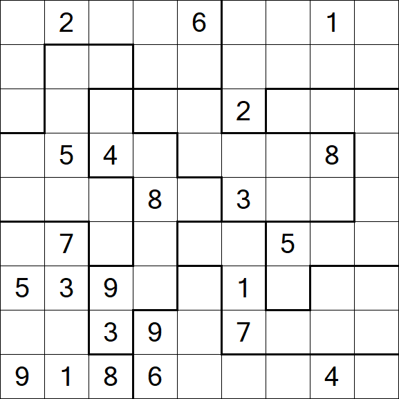 Jigsaw Sudoku - Difícil