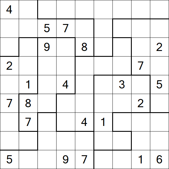 Jigsaw Sudoku - Difícil