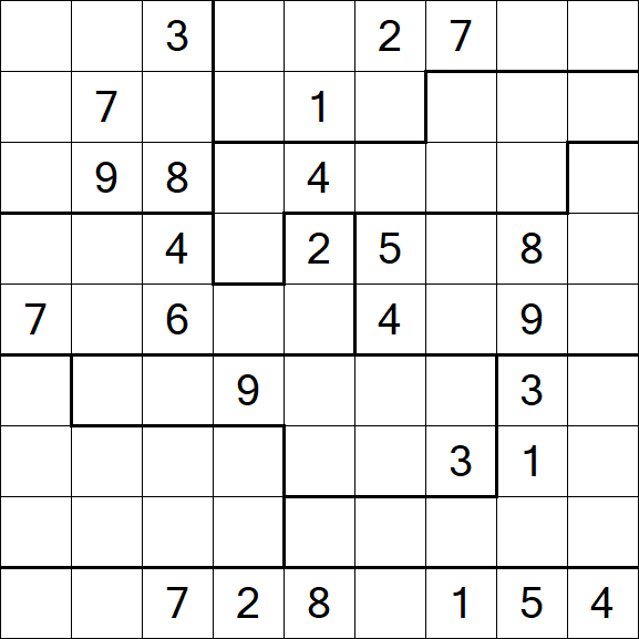 Jigsaw Sudoku - Difícil