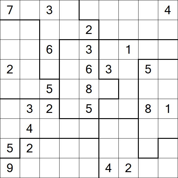 Jigsaw Sudoku - Difícil