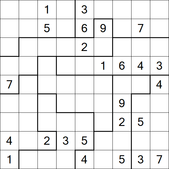 Jigsaw Sudoku - Difícil