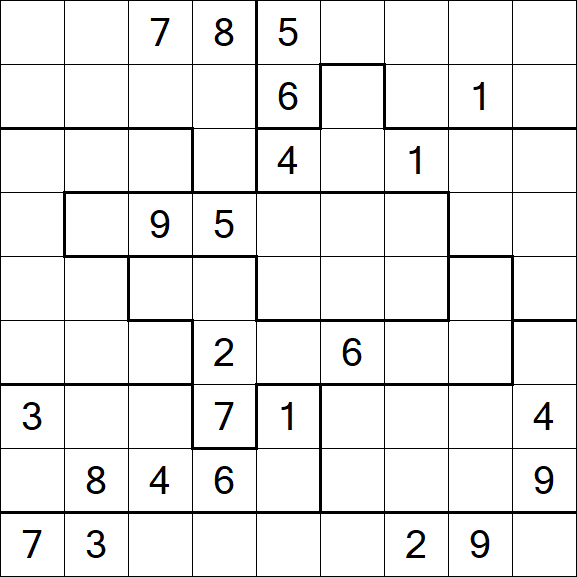 Jigsaw Sudoku - Difícil