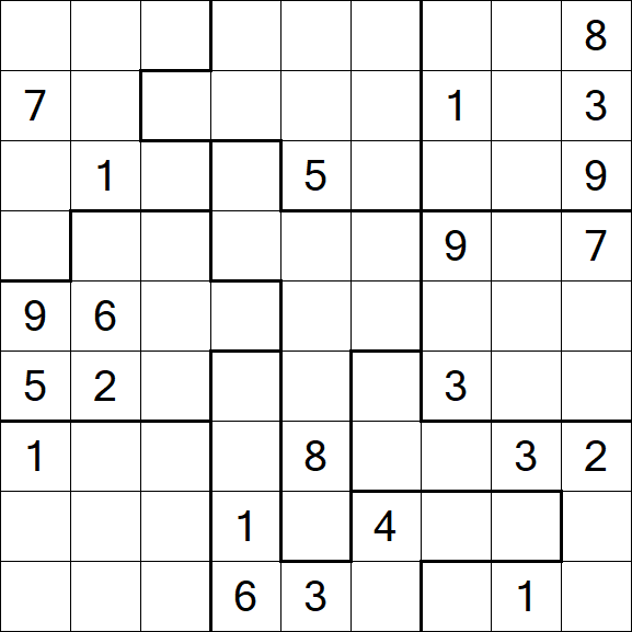 Jigsaw Sudoku - Difícil