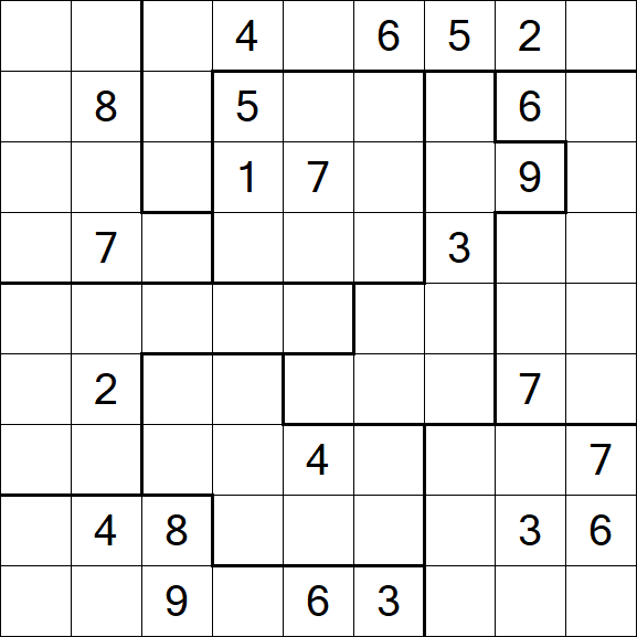 Jigsaw Sudoku - Difícil