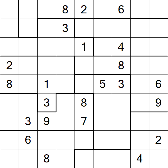 Jigsaw Sudoku - Schwierig