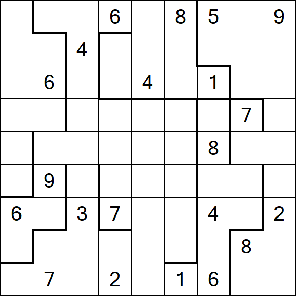 Jigsaw Sudoku - Difícil