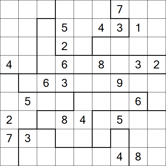 Jigsaw Sudoku - Difficile