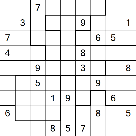 Jigsaw Sudoku - Difícil