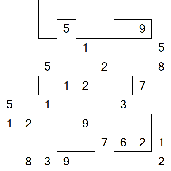 Jigsaw Sudoku - Difficile