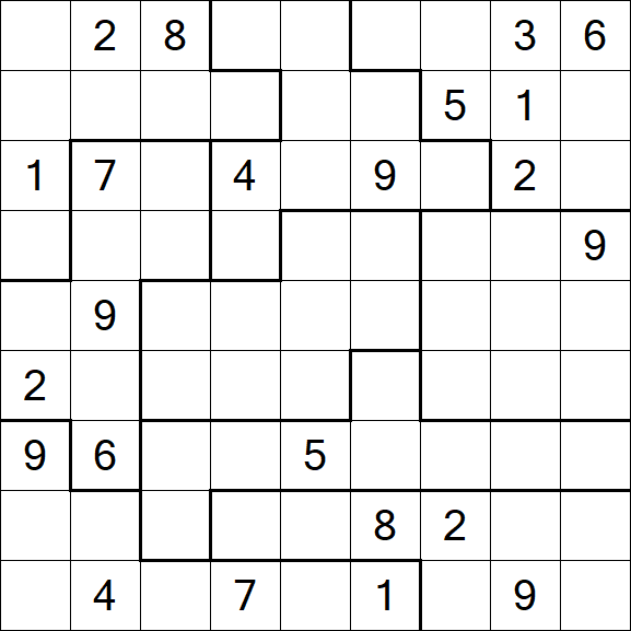 Jigsaw Sudoku - Difícil