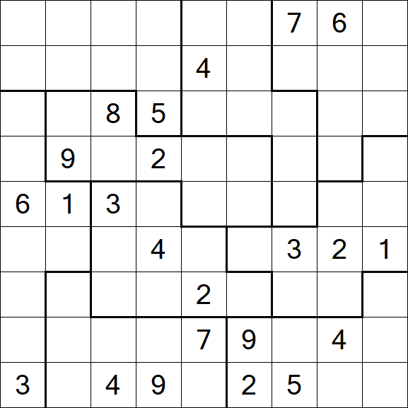 Jigsaw Sudoku - Difícil