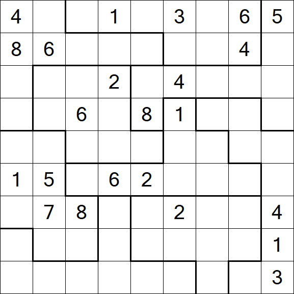 Jigsaw Sudoku - Difícil