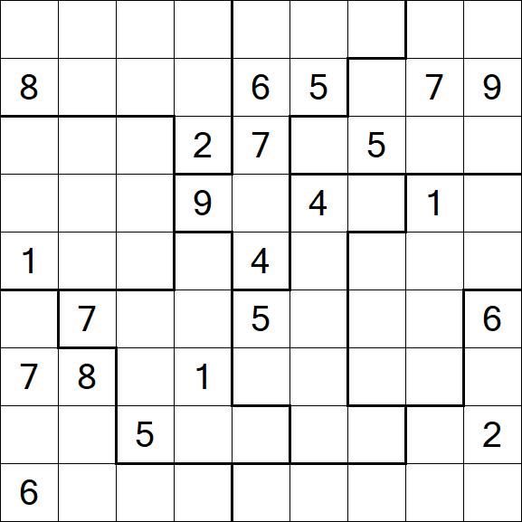 Jigsaw Sudoku - Difícil