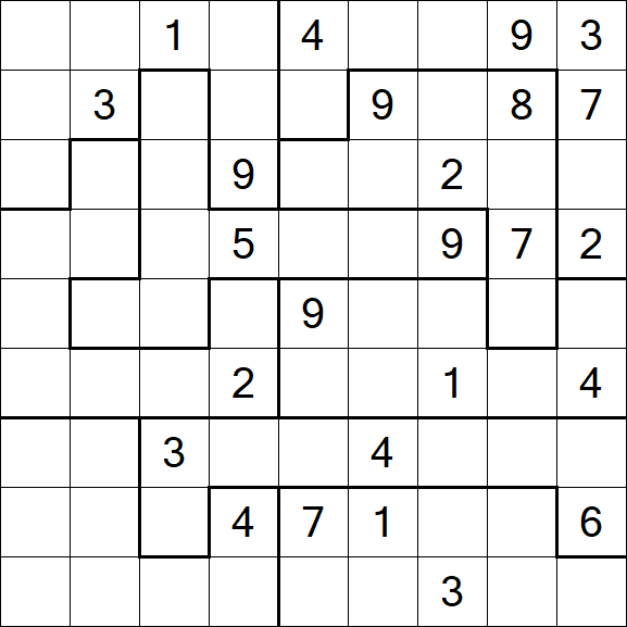 Jigsaw Sudoku - Difícil