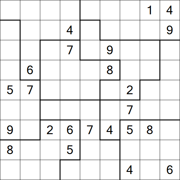 Jigsaw Sudoku - Difícil
