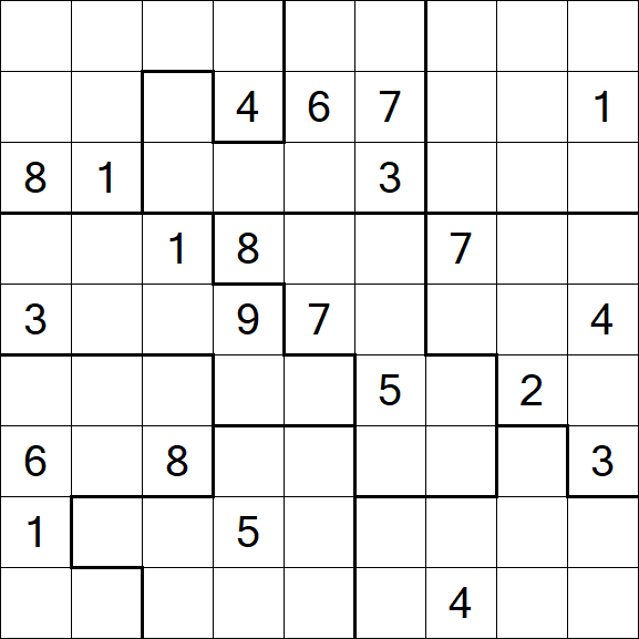 Jigsaw Sudoku - Difícil