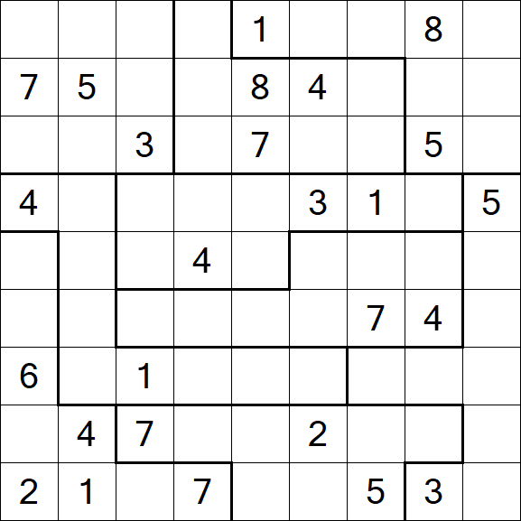 Jigsaw Sudoku - Difícil