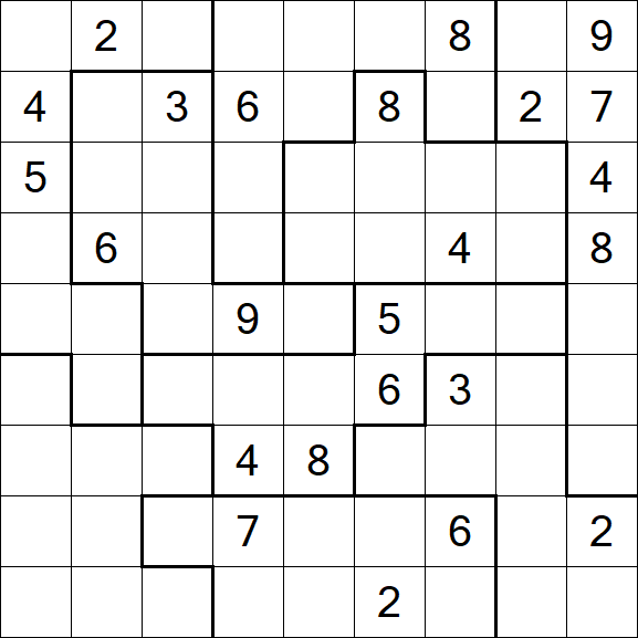 Jigsaw Sudoku - Difícil