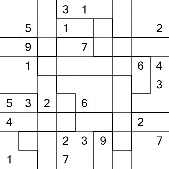 Jigsaw Sudoku - Difícil