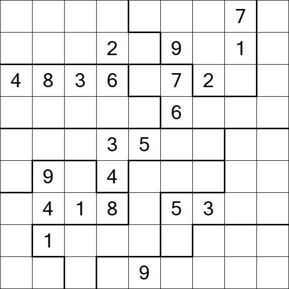 Jigsaw Sudoku - Difícil