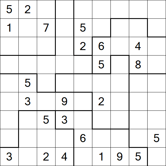 Jigsaw Sudoku - Difícil