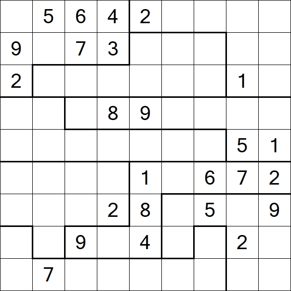 Jigsaw Sudoku - Difícil