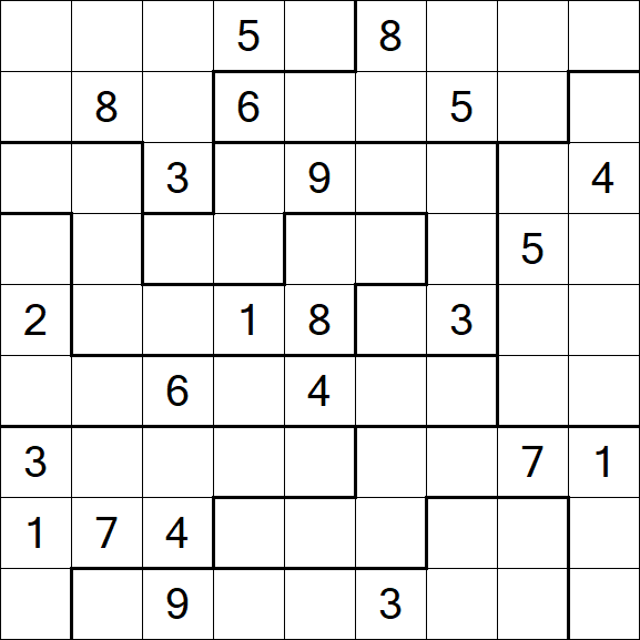 Jigsaw Sudoku - Difícil
