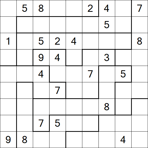 Jigsaw Sudoku - Difícil