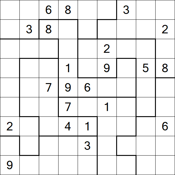 Jigsaw Sudoku - Difícil