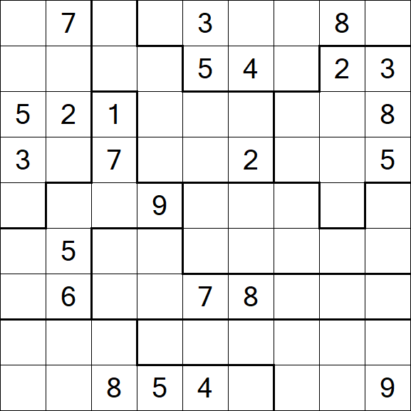 Jigsaw Sudoku - Difícil