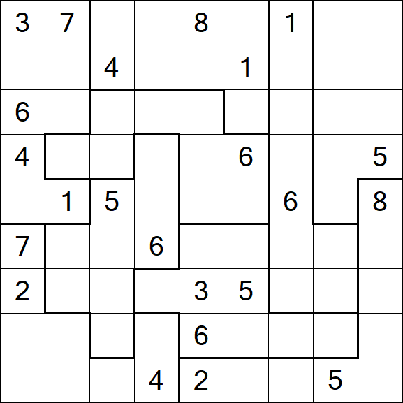 Jigsaw Sudoku - Difícil