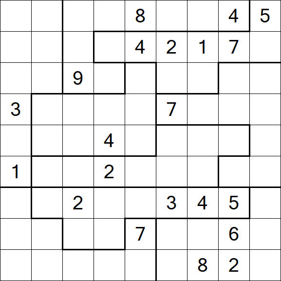 Jigsaw Sudoku - Difícil