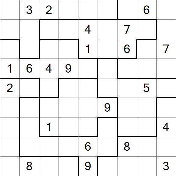 Jigsaw Sudoku - Difícil