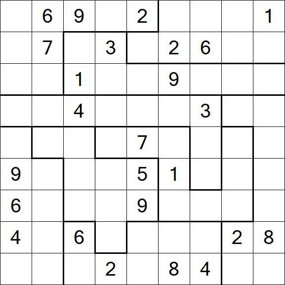 Jigsaw Sudoku - Difícil