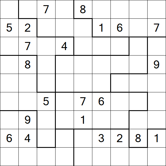 Jigsaw Sudoku - Difícil